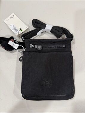 Kipling Black Compact Crossbody Messenger Bag